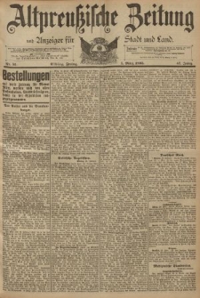 Altpreussische Zeitung, Nr. 51 Freitag 1 März 1895, 47. Jahrgang