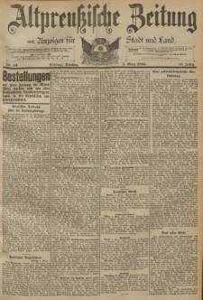 Altpreussische Zeitung, Nr. 54 Dienstag 5 März 1895, 47. Jahrgang