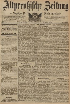 Altpreussische Zeitung, Nr. 94 Dienstag 23 April 1895, 47. Jahrgang