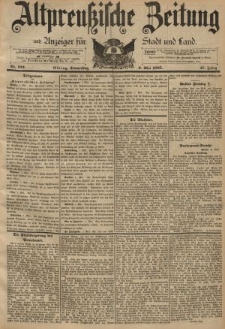 Altpreussische Zeitung, Nr. 102 Donnerstag 2 Mai 1895, 47. Jahrgang