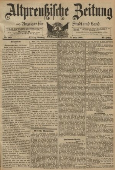 Altpreussische Zeitung, Nr. 105 Sonntag 5 Mai 1895, 47. Jahrgang