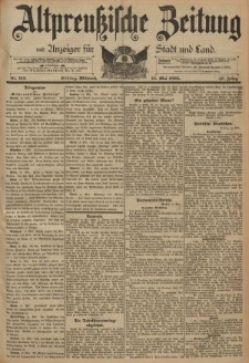 Altpreussische Zeitung, Nr. 113 Mittwoch 15 Mai 1895, 47. Jahrgang