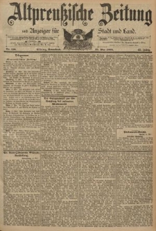 Altpreussische Zeitung, Nr. 116 Sonnabend 18 Mai 1895, 47. Jahrgang