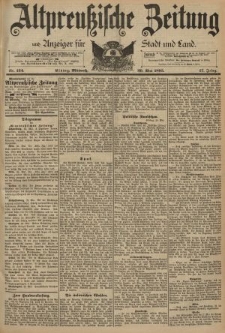 Altpreussische Zeitung, Nr. 124 Mittwoch 29 Mai 1895, 47. Jahrgang