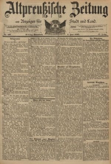 Altpreussische Zeitung, Nr. 127 Sonnabend 1 Juni 1895, 47. Jahrgang