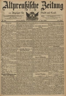 Altpreussische Zeitung, Nr. 131 Freitag 7 Juni 1895, 47. Jahrgang