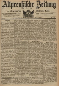 Altpreussische Zeitung, Nr. 135 Mittwoch 12 Juni 1895, 47. Jahrgang