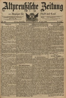Altpreussische Zeitung, Nr. 136 Donnerstag 13 Juni 1895, 47. Jahrgang