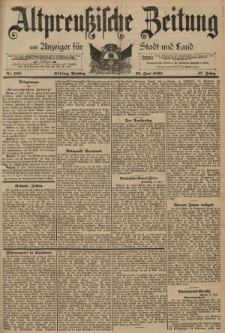 Altpreussische Zeitung, Nr. 140 Dienstag 18 Juni 1895, 47. Jahrgang