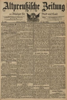 Altpreussische Zeitung, Nr. 146 Dienstag 25 Juni 1895, 47. Jahrgang
