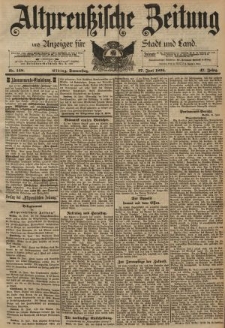 Altpreussische Zeitung, Nr. 148 Donnerstag 27 Juni 1895, 47. Jahrgang