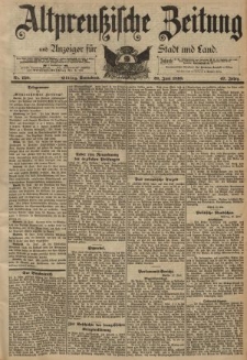 Altpreussische Zeitung, Nr. 150 Sonnabend 29 Juni 1895, 47. Jahrgang