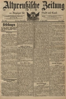 Altpreussische Zeitung, Nr. 154 Donnerstag 4 Juli 1895, 47. Jahrgang