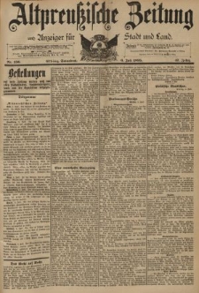 Altpreussische Zeitung, Nr. 156 Sonnabend 6 Juli 1895, 47. Jahrgang