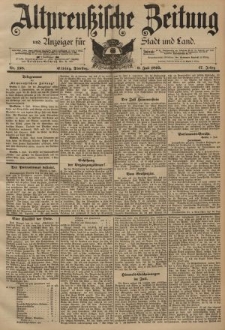 Altpreussische Zeitung, Nr. 158 Dienstag 9 Juli 1895, 47. Jahrgang