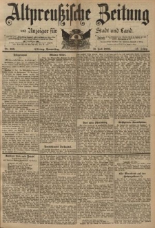 Altpreussische Zeitung, Nr. 160 Donnerstag 11 Juli 1895, 47. Jahrgang