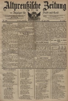 Altpreussische Zeitung, Nr. 163 Sonntag 14 Juli 1895, 47. Jahrgang