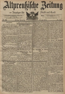 Altpreussische Zeitung, Nr. 166 Donnerstag 18 Juli 1895, 47. Jahrgang