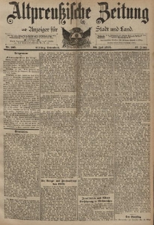 Altpreussische Zeitung, Nr. 168 Sonnabend 20 Juli 1895, 47. Jahrgang