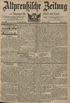 Altpreussische Zeitung, Nr. 170 Dienstag 23 Juli 1895, 47. Jahrgang