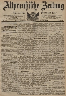 Altpreussische Zeitung, Nr. 172 Donnerstag 25 Juli 1895, 47. Jahrgang