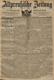 Altpreussische Zeitung, Nr. 177 Mittwoch 31 Juli 1895, 47. Jahrgang