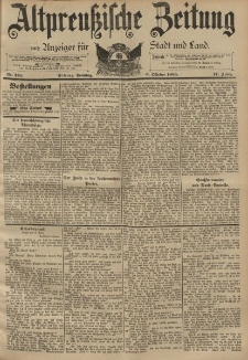Altpreussische Zeitung, Nr. 235 Sonntag 6 Oktober 1895, 47. Jahrgang