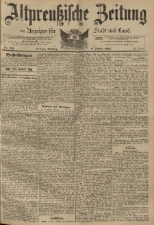 Altpreussische Zeitung, Nr. 236 Dienstag 8 Oktober 1895, 47. Jahrgang