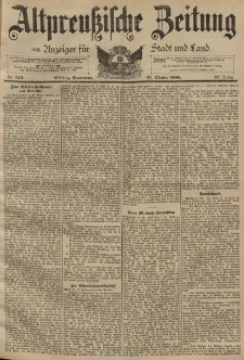 Altpreussische Zeitung, Nr. 240 Sonnabend 12 Oktober 1895, 47. Jahrgang