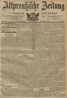 Altpreussische Zeitung, Nr. 248 Dienstag 22 Oktober 1895, 47. Jahrgang