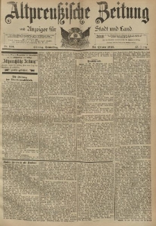 Altpreussische Zeitung, Nr. 250 Donnerstag 24 Oktober 1895, 47. Jahrgang