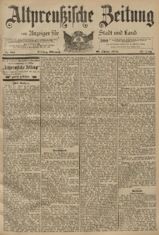 Altpreussische Zeitung, Nr. 255 Mittwoch 30 Oktober 1895, 47. Jahrgang