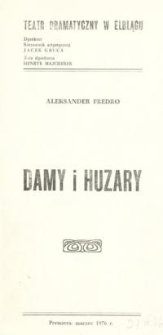Damy i huzary - program teatralny
