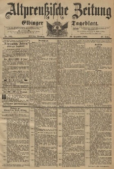 Altpreussische Zeitung, Nr. 304 Sonntag 29 Dezember 1895, 47. Jahrgang