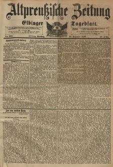 Altpreussische Zeitung, Nr. 305 Dienstag 31 Dezember 1895, 47. Jahrgang