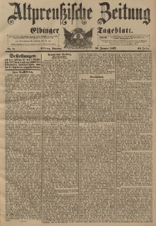 Altpreussische Zeitung, Nr. 8 Sonntag 10 Januar 1897, 49. Jahrgang