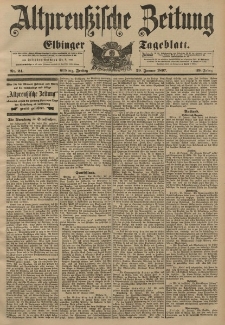 Altpreussische Zeitung, Nr. 24 Freitag 29 Januar 1897, 49. Jahrgang
