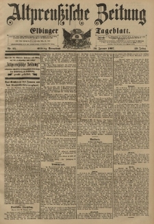 Altpreussische Zeitung, Nr. 25 Sonnabend 30 Januar 1897, 49. Jahrgang