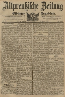 Altpreussische Zeitung, Nr. 26 Sonntag 31 Januar 1897, 49. Jahrgang