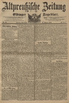 Altpreussische Zeitung, Nr. 49 Sonnabend 27 Februar 1897, 49. Jahrgang