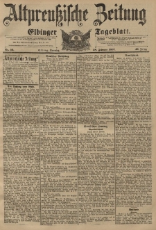 Altpreussische Zeitung, Nr. 50 Sonntag 28 Februar 1897, 49. Jahrgang