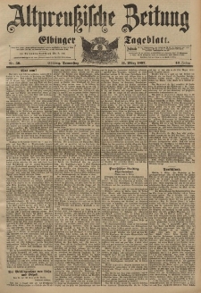 Altpreussische Zeitung, Nr. 59 Donnerstag 11 März 1897, 49. Jahrgang