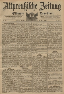Altpreussische Zeitung, Nr. 63 Dienstag 16 März 1897, 49. Jahrgang