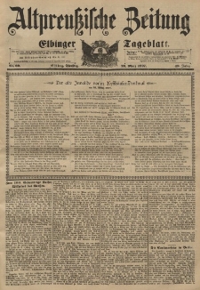 Altpreussische Zeitung, Nr. 69 Dienstag 23 März 1897, 49. Jahrgang