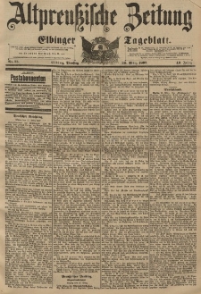 Altpreussische Zeitung, Nr. 75 Dienstag 30 März 1897, 49. Jahrgang