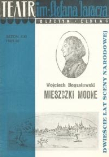 Mieszczki modne - program teatralny