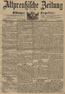 Altpreussische Zeitung, Nr. 81 Dienstag 6 April 1897, 49. Jahrgang