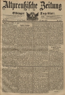 Altpreussische Zeitung, Nr. 100 Freitag 30 April 1897, 49. Jahrgang