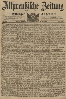 Altpreussische Zeitung, Nr. 104 Mittwoch 5 Mai 1897, 49. Jahrgang