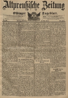 Altpreussische Zeitung, Nr. 110 Mittwoch 12 Mai 1897, 49. Jahrgang